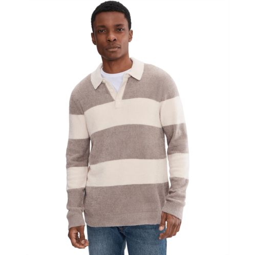 Mens Barefoot Dreams CozyChic Lite Rugby Sweater