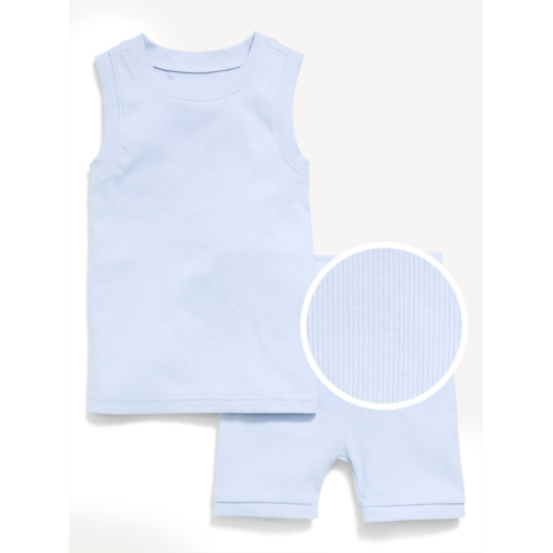 OldNavy Snug-Fit Sleeveless Ribbed Pajama Set for Toddler & Baby