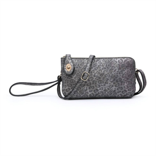 Jen & Co. kendall safari collection wristlet/crossbody in pewter