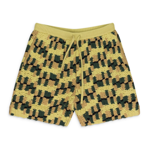 AIME LEON DORE camo hand knit shorts