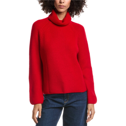 Forte Cashmere luxe wool & cashmere-blend turtleneck sweater