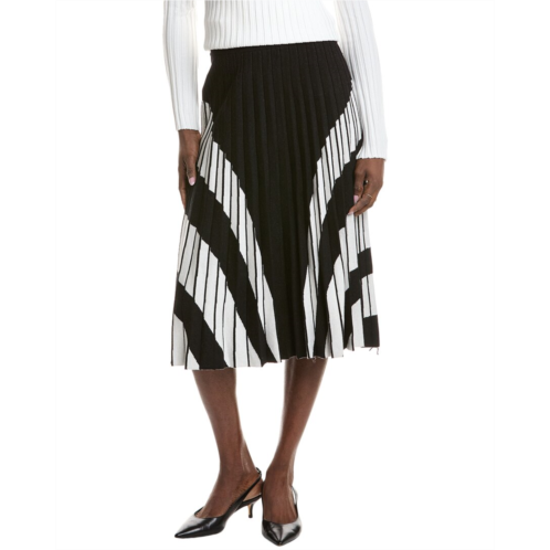 T Tahari pleated knit mini skirt