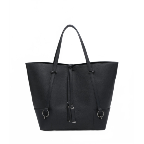 Jen & Co. womens kya structured tote bag in black