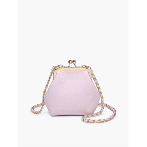 Jen & Co. womens cleo coin pouch crossbody clutch in ballet pink
