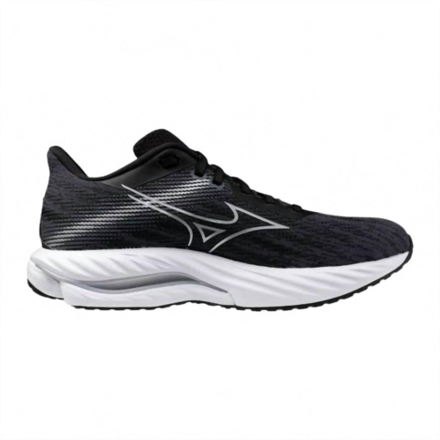 MIZUNO womens wave inspire 21 shoes in black-silver