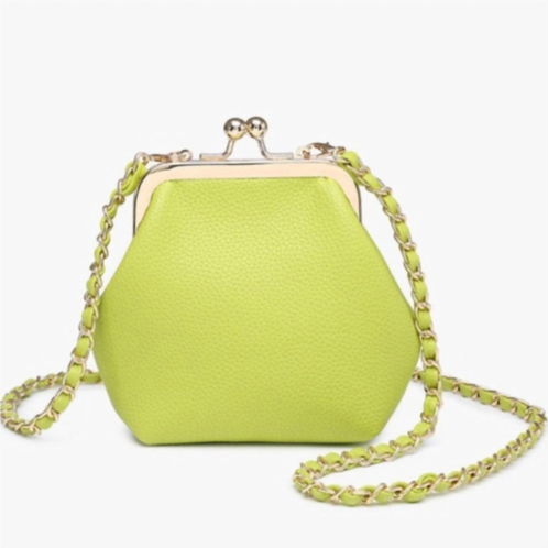 Jen & Co. womens cleo coin pouch crossbody clutch in avocado