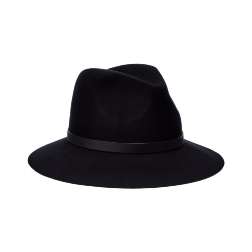 Bruno Magli leather-trim wool felt fedora