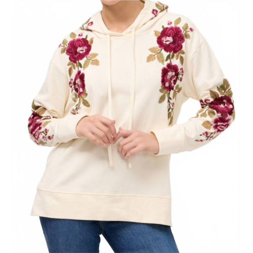 Johnny Was mehdi hooded sweatshirt in shell