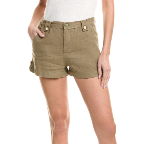 LAGENCE leo high-rise linen safari short