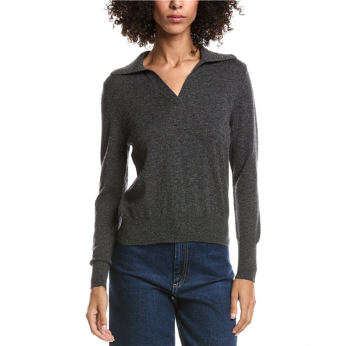 Forte Cashmere wool & cashmere-blend crystal polo sweater