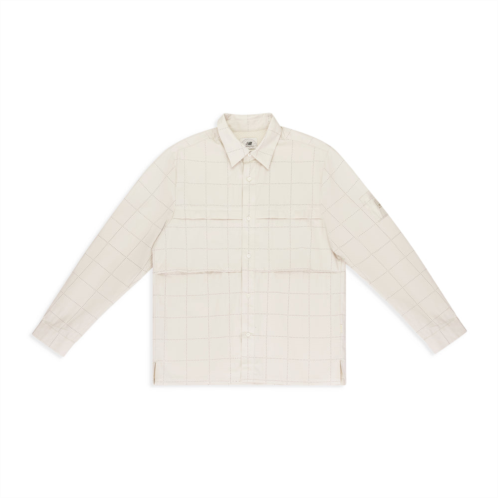 AIME LEON DORE off-white new balance grid button-down shirt