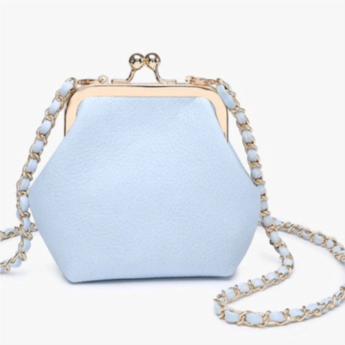 Jen & Co. womens cleo coin pouch crossbody clutch in baby blue
