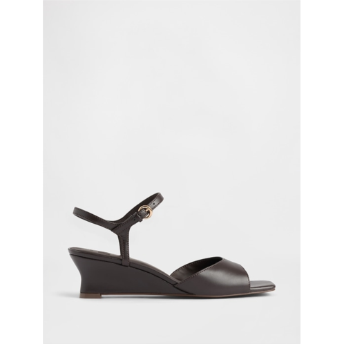 Gap Vegan Leather Wedge Sandals