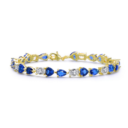 Rachel Glauber colored eternal cubic zirconia tennis bracelet