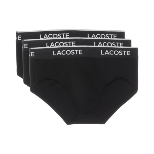 Mens Lacoste Cotton Stretch Essentials Briefs 3-pack