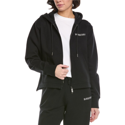Burberry logo zip hoodie