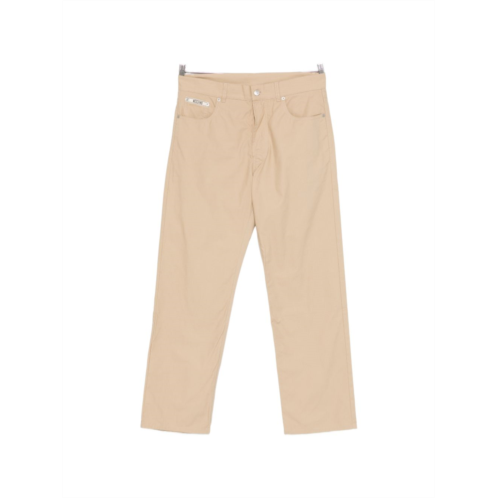 MOSCHINO straight-leg trousers in silk and nylon blend