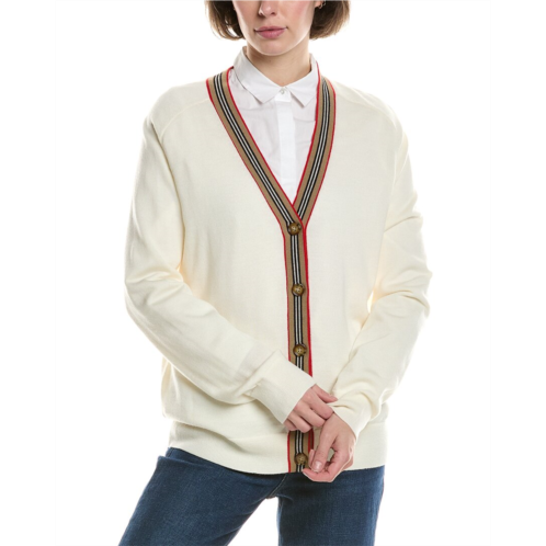 Burberry icon stripe wool cardigan