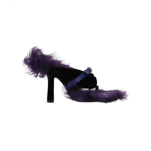 Burberry step post heel sandals