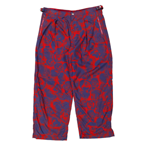 Burberry rose print cotton trousers