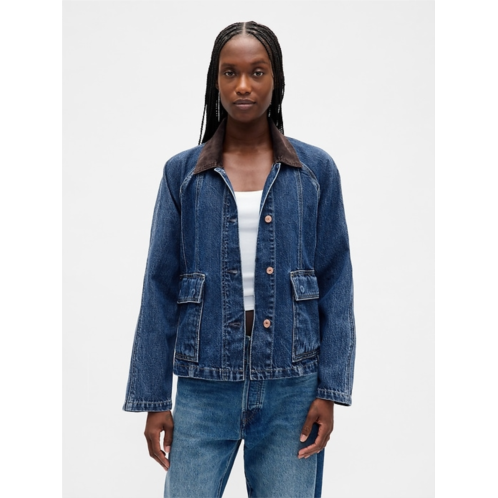 Gap UltraSoft Denim Swing Chore Jacket