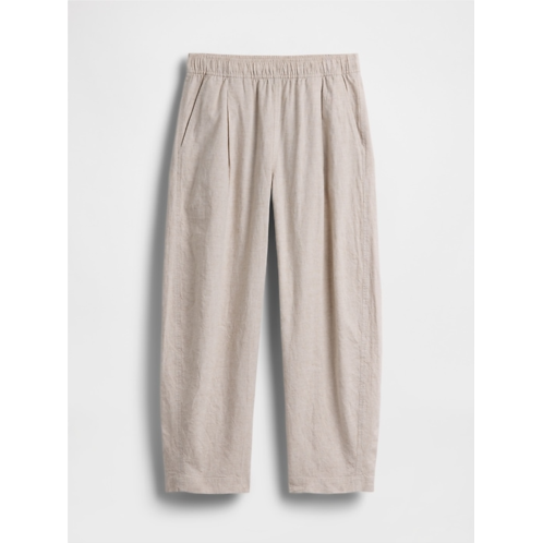 Gap Linen-Blend Easy Barrel Pants