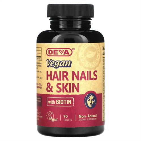 Deva Vegan Hair Nails & Skin with Biotin 90 Tablets