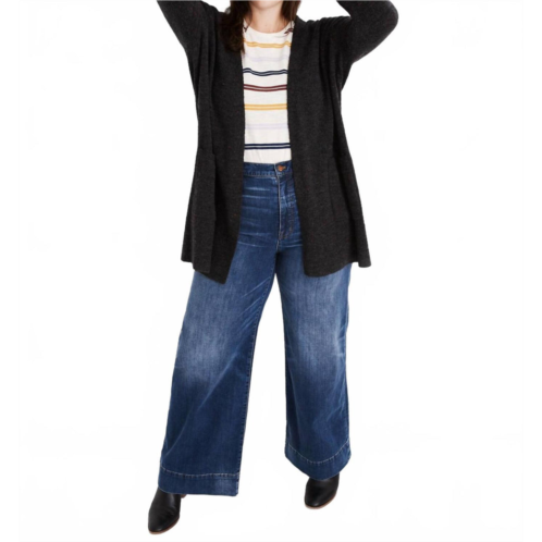 Madewell kent cardigan sweater in black