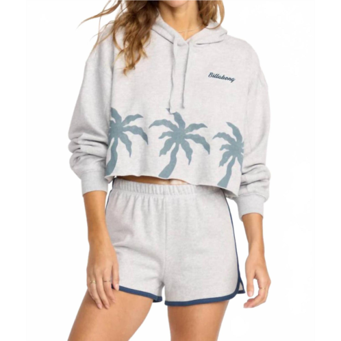 Billabong triple palms hoodie in heather grey