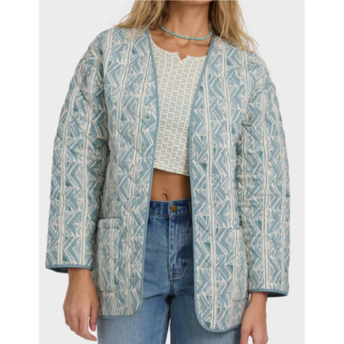 Billabong day dreamin jacket in mineral blue