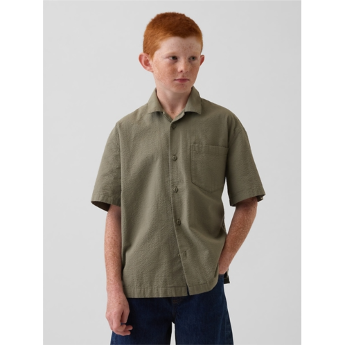 Gap Kids Textured Relaxed Vacay Shirt