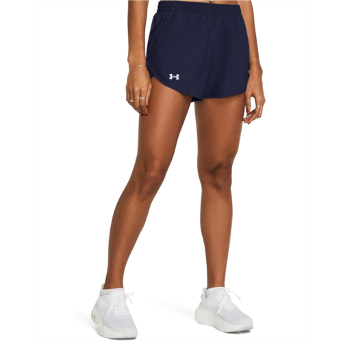 Womens Under Armour Fly By Heathered Shorts
