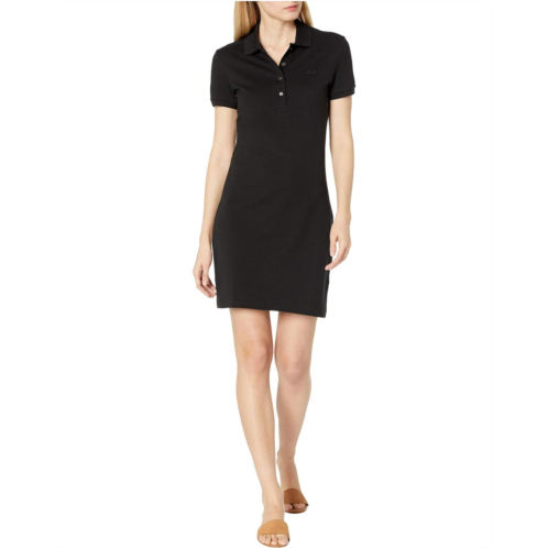 Womens Lacoste Short Sleeve Slim Fit Stretch Pique Polo Dress