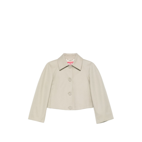 DIESEL cropped boxy jacket with pointed collar
