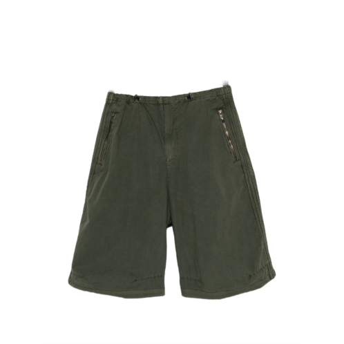 DIESEL relaxed fit shorts in smooth silk-nylon blend