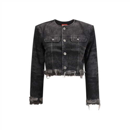 Diesel cotton blue womens jacket