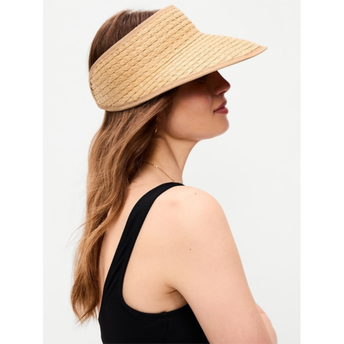 OldNavy Straw Visor for Women
