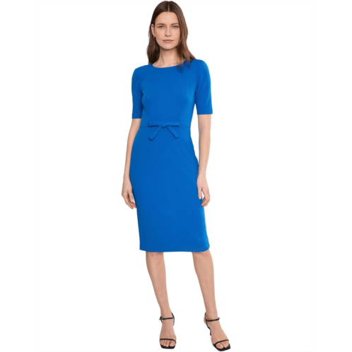 Womens Adrianna Papell Mini Bow Front Sheath Dress