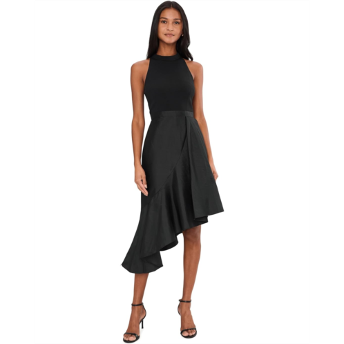 Womens Adrianna Papell Crepe Combo Taffeta Dress