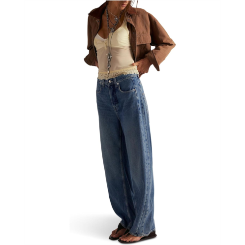 Womens Free People We The Free Truro Baggy Puddle Jeans