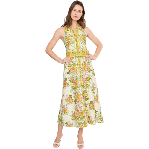 Womens Adrianna Papell Printed Cotton Maxi