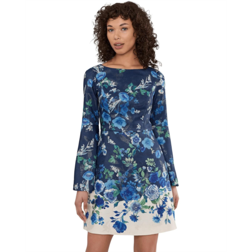 Womens Adrianna Papell Printed A-Line