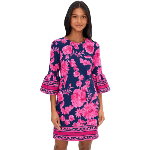 Womens Adrianna Papell Bell Sleeve Short Dress