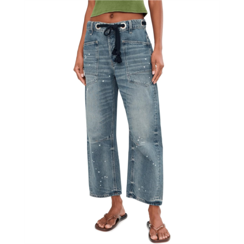 Womens Free People We The Free Moxie Pull-On Barrel Jeans