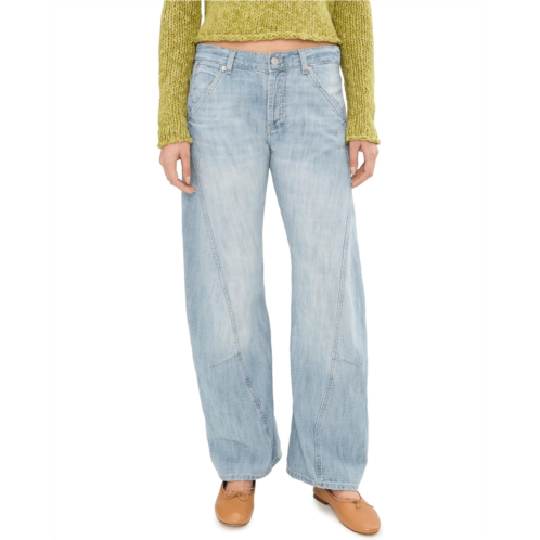 Womens Free People We The Free Highland Low Rise Bowed Jeans