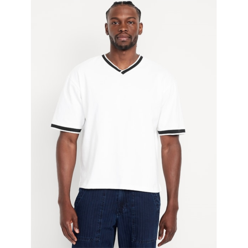 OldNavy Heavyweight Cropped V-Neck T-Shirt