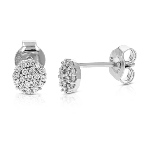 Vir Jewels 1/5 cttw round lab grown diamond stud earrings in .925 sterling silver with prong settings