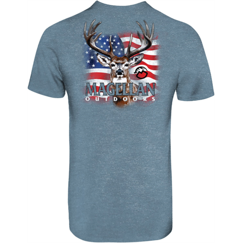 Magellan Outdoors Mens Crosshatch Flag T-shirt