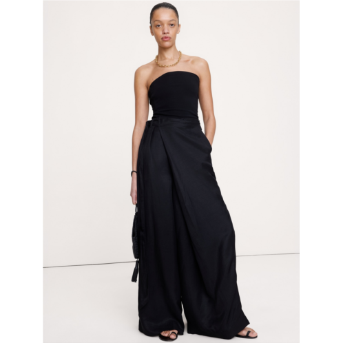 Bananarepublic Viscose-Linen Palazzo Pant