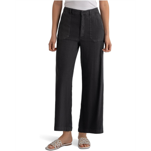 Womens KUT from the Kloth Topaz High-Rise Wide Leg Pants with Porkchop Pockets
